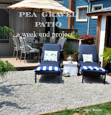 Backyard Makeover Pea Gravel Patio