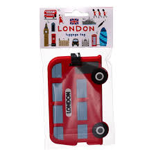 Red Routemaster Bus Pvc Luggage Tag