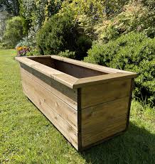 Trough Rectangle Wooden Garden Planter