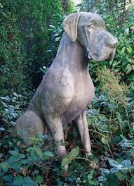 Great Dane Dog Stone Sculpture Male