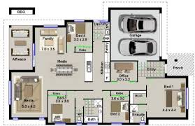 Modern 4 Bedroom House Plan