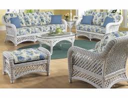 White Wicker Furniture On At