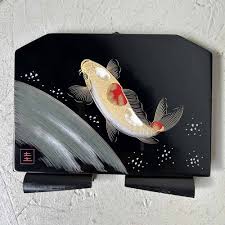 Koi Fish Decoration Japan 1970s
