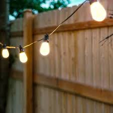 Brightech Ambience Pro Solar Powered Led Outdoor String Lights 27 Ft Commercial Waterproof Patio Lights With Flaming Flickering Bulbs