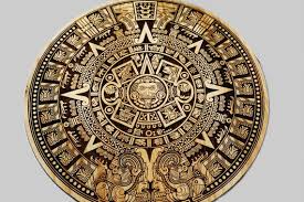 Aztec Calendar Engraved On Wood Sign