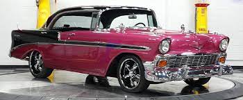 Hot Pink Two Tone 1956 Chevy Bel Air