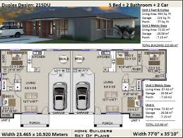 Buy Duplex House Plans 5 Bedroom Duplex