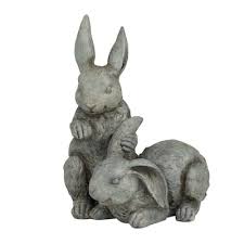 Rabbit Garden Statues Outdoor Decor