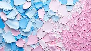 Abstract Blend Of Pastel Pink Blue