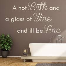 Wine Bathroom Quote Wall Sticker
