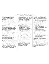 Linear Equations Examples Format