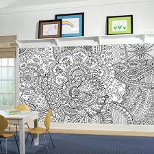 Buy Mandala Wall Mural Black And White