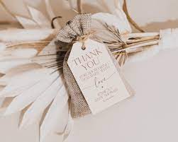 Boho Baby Shower Favor Tag Gift Tag