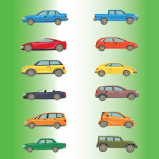 Vector Automobiles Models Icon Collection