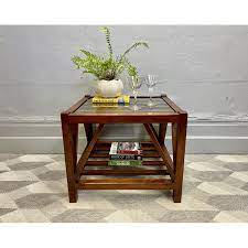 Indonesian Vintage Square Coffee Table