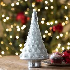 Frosted Glass Tabletop Tree 14 5 Inch
