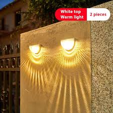 Solar Powered Courtyard Wall Light