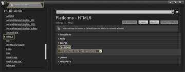 developing html5 projects unreal
