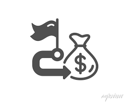 Financial Goal Simple Icon Money