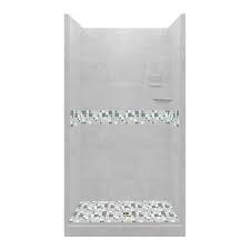 H Alcove Shower Kit With Shower Wall