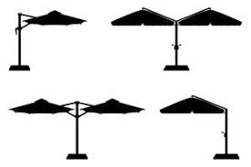 Patio Umbrella Vector Art Icons And