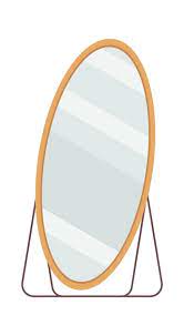 Modern Oval Full Length Mirrors Flat Icon