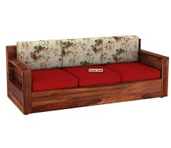 Buy Marriott 3 Seater Wooden Sofa