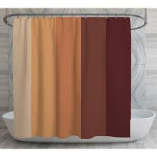 Earth Tone Shower Curtains Gradient