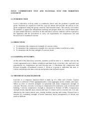 compression test and flexural test