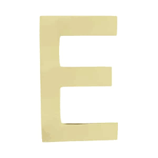 Polished Brass House Letter