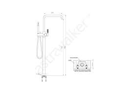 Icon Lever Knurled Freestanding Bath
