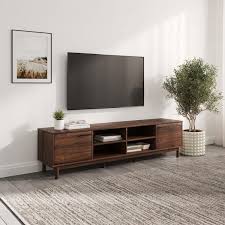 Welwick Designs 70 In Dark Walnut Wood