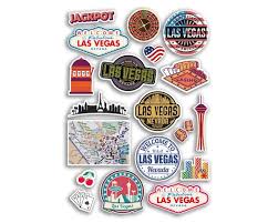 A4 Sticker Sheet Las Vegas Landmarks
