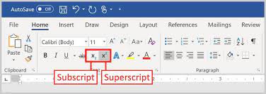 Text Superscript And Subscript