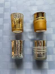 Mercury Glass Candle Holder