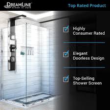 Linea Shower Screens Two Adjacent