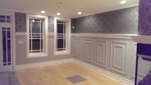 Half Wall Paneling With Custom Wall