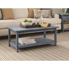 Alaterre 42 In Country Cottage Coffee Table Blue Antique