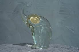 Murano Glass Elephant Sculpture 1980