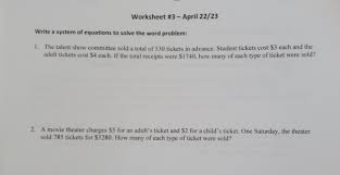 Solved Worksheet 3 April 22 23 Write