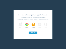 browser not supported sketch freebie