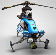 single seat helicopter design by