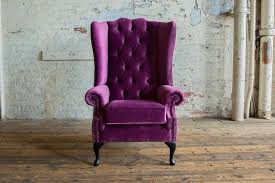 Deep Purple Velvet Chesterfield