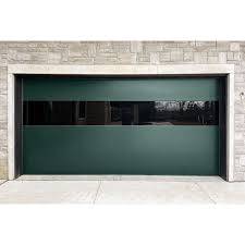 Modern Garage Doors With 2 Row Glass