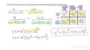 Finding The Lcd Of Rational Expressions