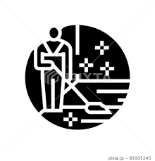 Cleaning Hardwood Floor Glyph Icon