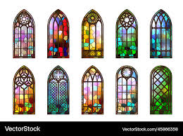 Gothic Stained Glass Windows Church