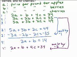 System Of 3 Equations Word Problem 1