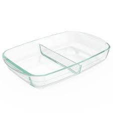 8 X 12 Divided Glass Baking Dish Pyrex