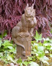 Rustic Cast Iron Dragon Climbing Pillar